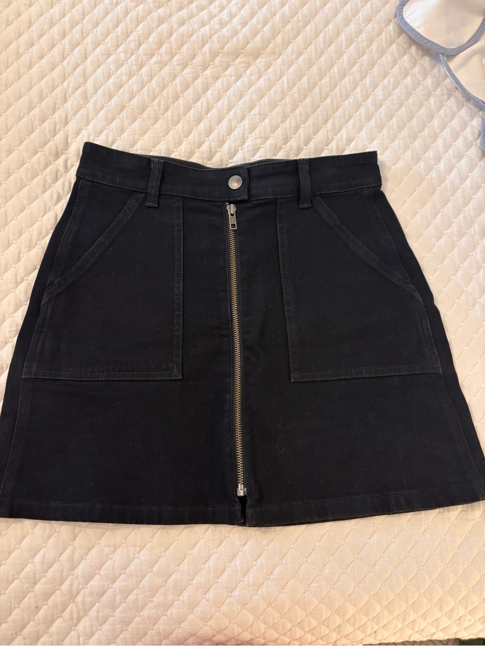 Madewell Denim Utility Zip Skirt